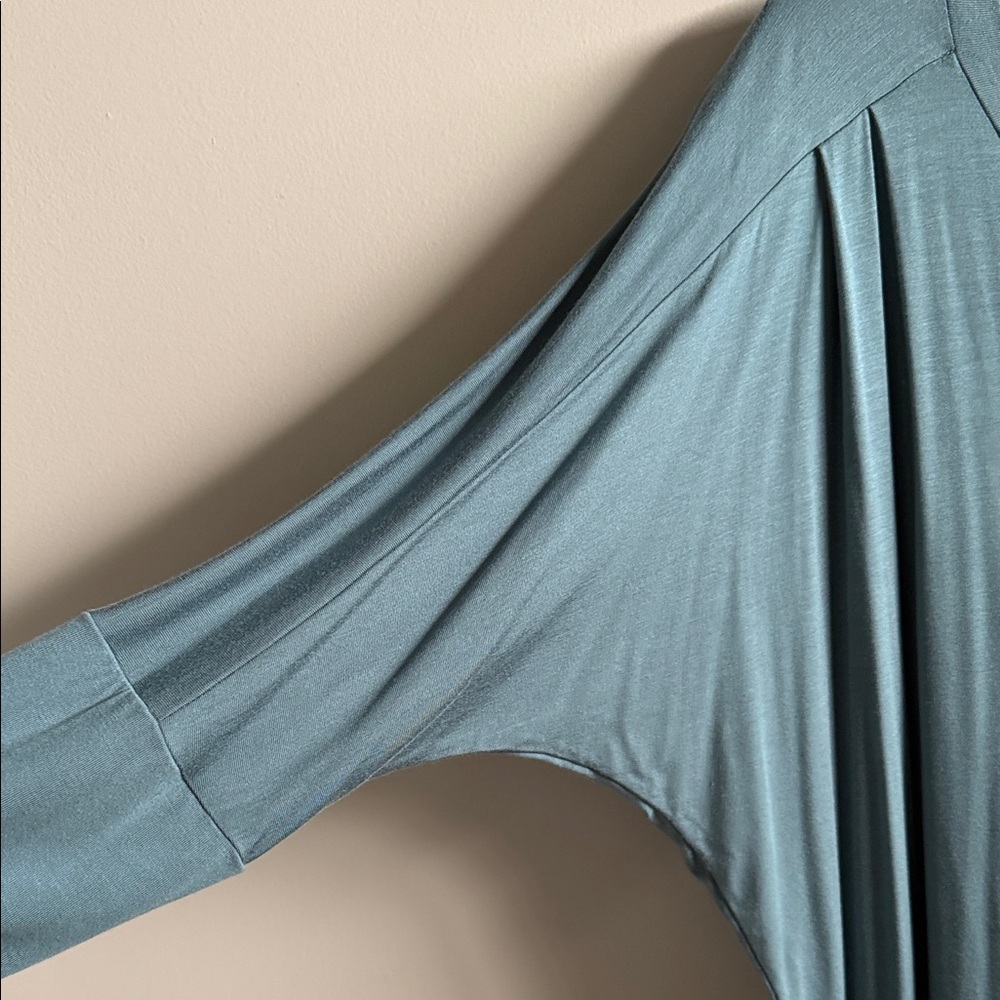 NWT Ten Tomorrow Lynette Dolman Sleeve Dress in Stone Green Size L - Picture 3 of 6